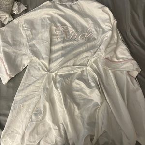 Bride silky robe
